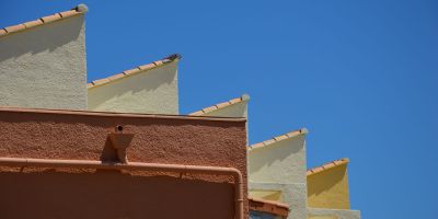 geometrical rhythm of roofs